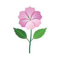 Beautiful Flower Minimalist Floral Illustration vector
