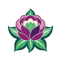 Beautiful Flower Minimalist Floral Illustration vector