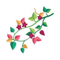 Beautiful Flower Minimalist Floral Illustration vector