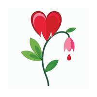 Beautiful Flower Minimalist Floral Illustration vector