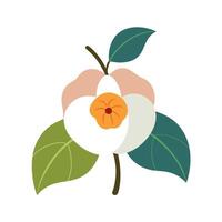 Beautiful Flower Minimalist Floral Illustration vector