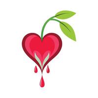 Beautiful Flower Minimalist Floral Illustration vector