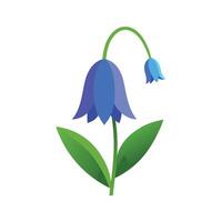 Beautiful Flower Minimalist Floral Illustration vector