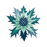 Beautiful Flower Minimalist Floral Illustration vector