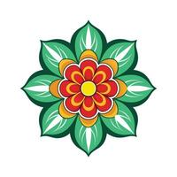 Beautiful Flower Minimalist Floral Illustration vector