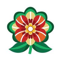 Beautiful Flower Minimalist Floral Illustration vector