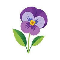 Beautiful Flower Minimalist Floral Illustration vector