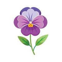 Beautiful Flower Minimalist Floral Illustration vector