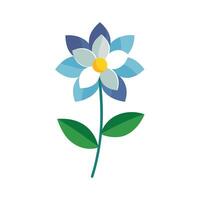 Beautiful Flower Minimalist Floral Illustration vector