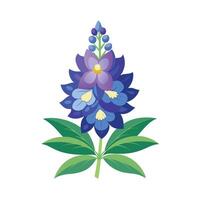 Beautiful Flower Minimalist Floral Illustration vector