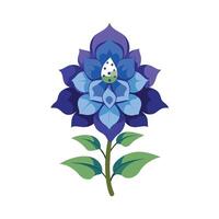 Beautiful Flower Minimalist Floral Illustration vector