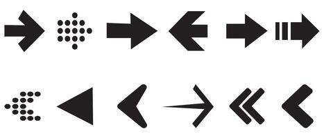 Set of black arrows. Arrows collection. Arrow icon set. Arrow symbol. Arrow icon for your web design. Arrow. Cursor. Modern simple arrows. illustration. vector