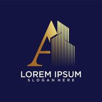 initial monogram logo for real estate with home shape creative design vector