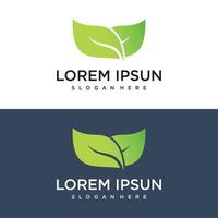 Gradient rounded leaf logo abstract business vector