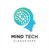 Artificial Intelligence modern Logo Design vector