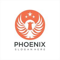 Phoenix Fire Bird Logo Design Concept abstract Logo design template vector