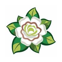 Beautiful Flower Minimalist Floral Illustration vector