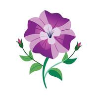 Beautiful Flower Minimalist Floral Illustration vector
