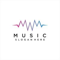 music player element. logo template electronic music, equalizer, store, dj, nightclub and others vector