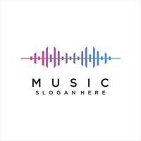 music player element. logo template electronic music, equalizer, store, dj, nightclub and others vector
