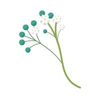 Beautiful Flower Minimalist Floral Illustration vector