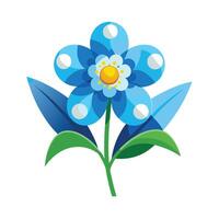 Beautiful Flower Minimalist Floral Illustration vector
