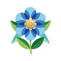 Beautiful Flower Minimalist Floral Illustration vector