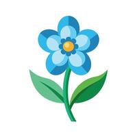 Beautiful Flower Minimalist Floral Illustration vector