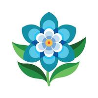 Beautiful Flower Minimalist Floral Illustration vector