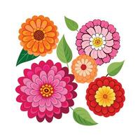 Beautiful Flower Minimalist Floral Illustration vector