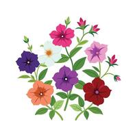 Beautiful Flower Minimalist Floral Illustration vector