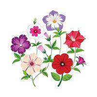 Beautiful Flower Minimalist Floral Illustration vector