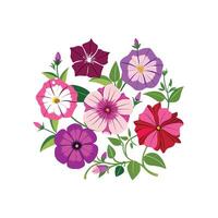 Beautiful Flower Minimalist Floral Illustration vector