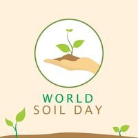 World Soil Day Design Illustration for Poster Background and Banner Design vector