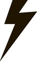 Lightning icon Thunder charging power Thunderstorm vector