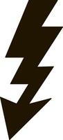 Lightning icon Thunder charging power Thunderstorm vector