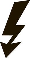 Lightning icon Thunder charging power Thunderstorm vector