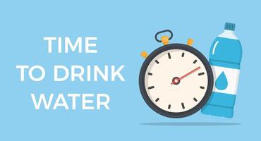 Time to Drink Water vector