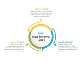 Circle Infographics - Three Elements vector