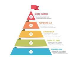 5 Steps to Success vector