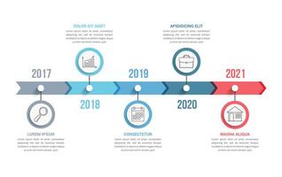 Timeline Infographics Template vector