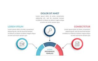 Process Infographics - 3 Steps vector