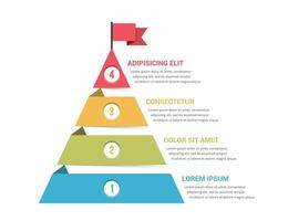 4 Steps to Success vector