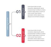 Diagram with 2 Elements vector