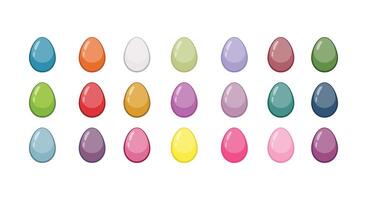 Isolated Colorful Easter Eggs vector