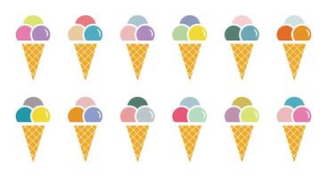 12 Ice Cream Illustrations vector