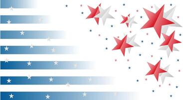 Stars And Stripes For 4th Of July vector