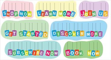 Colourful speech bubbles with different expressions vector