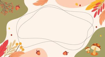 Fall Frame Background vector