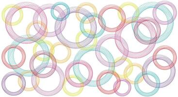 Colorful Circular Patterns Background vector